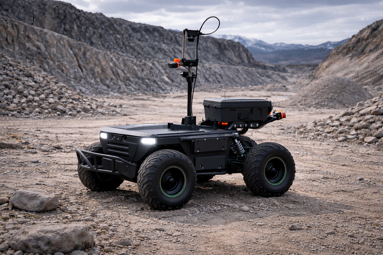 Autonomous UGV deployed for remote mineral exploration and field operations